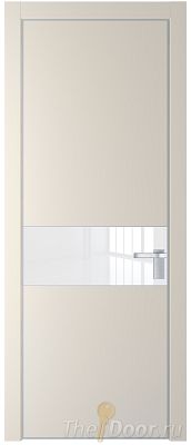 Дверь Profil Doors 17PA цвет Кремовая Магнолия (RAL 120-04) стекло Lacobel лак Классик цвет профиля Серебро Дверь Profil Doors 17PA цвет Кремовая Магнолия (RAL 120-04) стекло Lacobel лак Классик цвет профиля Серебро