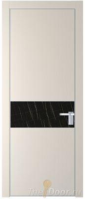Дверь Profil Doors 17PA цвет Кремовая Магнолия (RAL 120-04) стекло Неро мрамор цвет профиля Серебро Дверь Profil Doors 17PA цвет Кремовая Магнолия (RAL 120-04) стекло Неро мрамор цвет профиля Серебро