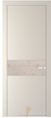 Дверь Profil Doors 17PA цвет Кремовая Магнолия (RAL 120-04) цвет профиля Серебро вставка Каштан Светлый Дверь Profil Doors 17PA цвет Кремовая Магнолия (RAL 120-04) цвет профиля Серебро вставка Каштан Светлый