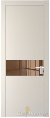 Дверь Profil Doors 17PA цвет Кремовая Магнолия (RAL 120-04) стекло Зеркало Bronza цвет профиля Серебро Дверь Profil Doors 17PA цвет Кремовая Магнолия (RAL 120-04) стекло Зеркало Bronza цвет профиля Серебро