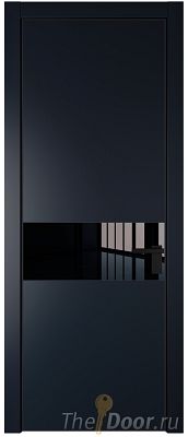 Дверь Profil Doors 17PA цвет Нэви Блу (RAL 7016) стекло Lacobel Черный лак цвет профиля Черный матовый RAL9005 Дверь Profil Doors 17PA цвет Нэви Блу (RAL 7016) стекло Lacobel Черный лак цвет профиля Черный матовый RAL9005