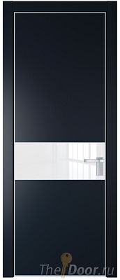 Дверь Profil Doors 17PA цвет Нэви Блу (RAL 7016) стекло Lacobel лак Классик цвет профиля Серебро Дверь Profil Doors 17PA цвет Нэви Блу (RAL 7016) стекло Lacobel лак Классик цвет профиля Серебро