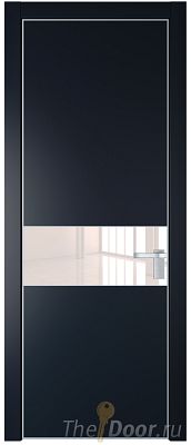 Дверь Profil Doors 17PA цвет Нэви Блу (RAL 7016) стекло Lacobel Перламутровый лак цвет профиля Серебро Дверь Profil Doors 17PA цвет Нэви Блу (RAL 7016) стекло Lacobel Перламутровый лак цвет профиля Серебро