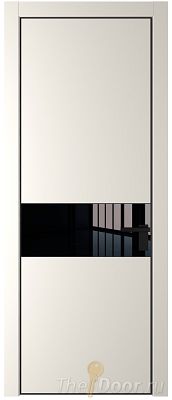 Дверь Profil Doors 17PA цвет Перламутр белый стекло Lacobel Черный лак цвет профиля Черный матовый RAL9005 Дверь Profil Doors 17PA цвет Перламутр белый стекло Lacobel Черный лак цвет профиля Черный матовый RAL9005