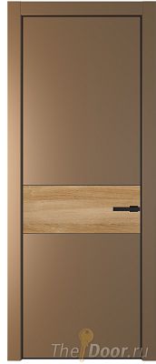 Дверь Profil Doors 17PA цвет Перламутр золото цвет профиля Черный матовый RAL9005 вставка Дуб Карамель Дверь Profil Doors 17PA цвет Перламутр золото цвет профиля Черный матовый RAL9005 вставка Дуб Карамель