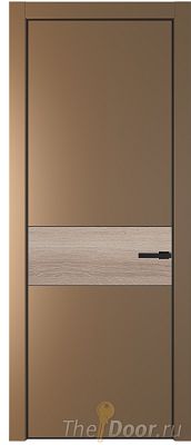 Дверь Profil Doors 17PA цвет Перламутр золото цвет профиля Черный матовый RAL9005 вставка Дуб Сонома Дверь Profil Doors 17PA цвет Перламутр золото цвет профиля Черный матовый RAL9005 вставка Дуб Сонома