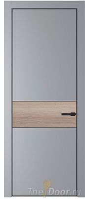 Дверь Profil Doors 17PA цвет Смоки (RAL 870-02) цвет профиля Черный матовый RAL9005 вставка Дуб Сонома Дверь Profil Doors 17PA цвет Смоки (RAL 870-02) цвет профиля Черный матовый RAL9005 вставка Дуб Сонома