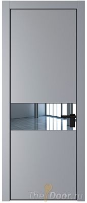 Дверь Profil Doors 17PA цвет Смоки (RAL 870-02) стекло Зеркало цвет профиля Черный матовый RAL9005 Дверь Profil Doors 17PA цвет Смоки (RAL 870-02) стекло Зеркало цвет профиля Черный матовый RAL9005