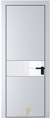 Дверь Profil Doors 17PA цвет Вайт (RAL 110 96 02) стекло Lacobel лак Классик цвет профиля Черный матовый RAL9005 Дверь Profil Doors 17PA цвет Вайт (RAL 110 96 02) стекло Lacobel лак Классик цвет профиля Черный матовый RAL9005