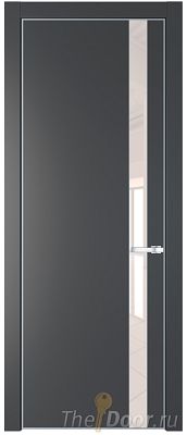 Дверь Profil Doors 18PA цвет Графит (Pantone 425С) стекло Lacobel Перламутровый лак цвет профиля Серебро Дверь Profil Doors 18PA цвет Графит (Pantone 425С) стекло Lacobel Перламутровый лак цвет профиля Серебро