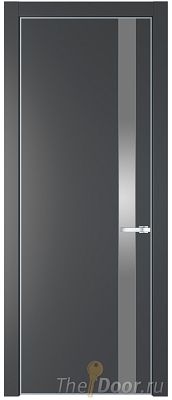 Дверь Profil Doors 18PA цвет Графит (Pantone 425С) стекло Lacobel Серебро Матлак цвет профиля Серебро Дверь Profil Doors 18PA цвет Графит (Pantone 425С) стекло Lacobel Серебро Матлак цвет профиля Серебро