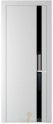 Дверь Profil Doors 18PA цвет Крем Вайт (RAL 120-02) стекло Lacobel Черный лак цвет профиля Серебро Дверь Profil Doors 18PA цвет Крем Вайт (RAL 120-02) стекло Lacobel Черный лак цвет профиля Серебро