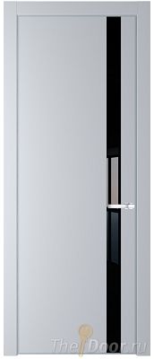 Дверь Profil Doors 18PA цвет Лайт Грей (RAL 870-01) стекло Lacobel Черный лак цвет профиля Серебро Дверь Profil Doors 18PA цвет Лайт Грей (RAL 870-01) стекло Lacobel Черный лак цвет профиля Серебро