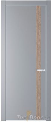 Дверь Profil Doors 18PA цвет Смоки (RAL 870-02) цвет профиля Серебро вставка Дуб Сонома Дверь Profil Doors 18PA цвет Смоки (RAL 870-02) цвет профиля Серебро вставка Дуб Сонома