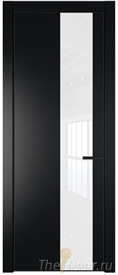 Дверь Profil Doors 19PA цвет Блэк стекло Lacobel лак Классик цвет профиля Черный матовый RAL9005