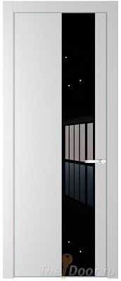 Дверь Profil Doors 19PA цвет Крем Вайт (RAL 120-02) стекло Lacobel Черный лак цвет профиля Серебро Дверь Profil Doors 19PA цвет Крем Вайт (RAL 120-02) стекло Lacobel Черный лак цвет профиля Серебро