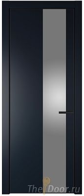 Дверь Profil Doors 19PA цвет Нэви Блу (RAL 7016) стекло Lacobel Серебро Матлак цвет профиля Черный матовый RAL9005 Дверь Profil Doors 19PA цвет Нэви Блу (RAL 7016) стекло Lacobel Серебро Матлак цвет профиля Черный матовый RAL9005