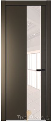 Дверь Profil Doors 19PA цвет Перламутр бронза стекло Lacobel Перламутровый лак цвет профиля Черный матовый RAL9005 Дверь Profil Doors 19PA цвет Перламутр бронза стекло Lacobel Перламутровый лак цвет профиля Черный матовый RAL9005