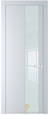 Дверь Profil Doors 19PA цвет Вайт (RAL 110 96 02) стекло Lacobel Белый лак цвет профиля Серебро
