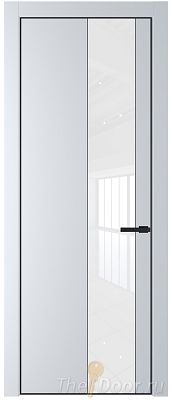 Дверь Profil Doors 19PA цвет Вайт (RAL 110 96 02) стекло Lacobel лак Классик цвет профиля Черный матовый RAL9005 Дверь Profil Doors 19PA цвет Вайт (RAL 110 96 02) стекло Lacobel лак Классик цвет профиля Черный матовый RAL9005