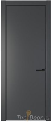 Дверь Profil Doors 1PA цвет Графит (Pantone 425С) цвет профиля Черный матовый RAL9005 Дверь Profil Doors 1PA цвет Графит (Pantone 425С) цвет профиля Черный матовый RAL9005