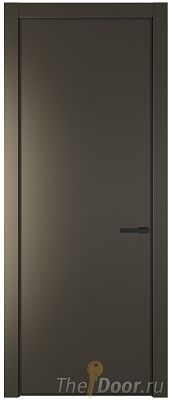 Дверь Profil Doors 1PA цвет Перламутр бронза цвет профиля Черный матовый RAL9005