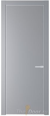 Дверь Profil Doors 1PA цвет Смоки (RAL 870-02) цвет профиля Белый матовый RAL9003