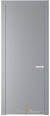 Дверь Profil Doors 1PA цвет Смоки (RAL 870-02) цвет профиля Серебро
