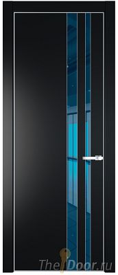 Дверь Profil Doors 20PA цвет Блэк стекло Зеркало Blue цвет профиля Серебро Дверь Profil Doors 20PA цвет Блэк стекло Зеркало Blue цвет профиля Серебро