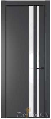 Дверь Profil Doors 20PA цвет Графит (Pantone 425С) стекло Lacobel лак Классик цвет профиля Черный матовый RAL9005 Дверь Profil Doors 20PA цвет Графит (Pantone 425С) стекло Lacobel лак Классик цвет профиля Черный матовый RAL9005