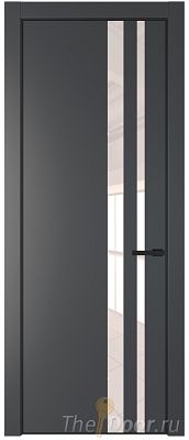 Дверь Profil Doors 20PA цвет Графит (Pantone 425С) стекло Lacobel Перламутровый лак цвет профиля Черный матовый RAL9005 Дверь Profil Doors 20PA цвет Графит (Pantone 425С) стекло Lacobel Перламутровый лак цвет профиля Черный матовый RAL9005