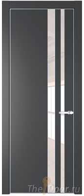 Дверь Profil Doors 20PA цвет Графит (Pantone 425С) стекло Lacobel Перламутровый лак цвет профиля Серебро Дверь Profil Doors 20PA цвет Графит (Pantone 425С) стекло Lacobel Перламутровый лак цвет профиля Серебро