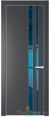 Дверь Profil Doors 20PA цвет Графит (Pantone 425С) стекло Зеркало Blue цвет профиля Серебро Дверь Profil Doors 20PA цвет Графит (Pantone 425С) стекло Зеркало Blue цвет профиля Серебро