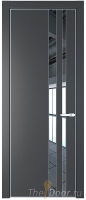 Дверь Profil Doors 20PA цвет Графит (Pantone 425С) стекло Зеркало цвет профиля Серебро Дверь Profil Doors 20PA цвет Графит (Pantone 425С) стекло Зеркало цвет профиля Серебро