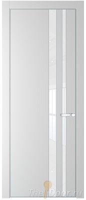 Дверь Profil Doors 20PA цвет Крем Вайт (RAL 120-02) стекло Lacobel лак Классик цвет профиля Серебро