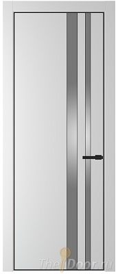 Дверь Profil Doors 20PA цвет Крем Вайт (RAL 120-02) стекло Lacobel Серебро Матлак цвет профиля Черный матовый RAL9005 Дверь Profil Doors 20PA цвет Крем Вайт (RAL 120-02) стекло Lacobel Серебро Матлак цвет профиля Черный матовый RAL9005