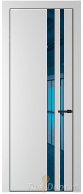 Дверь Profil Doors 20PA цвет Крем Вайт (RAL 120-02) стекло Зеркало Blue цвет профиля Черный матовый RAL9005 Дверь Profil Doors 20PA цвет Крем Вайт (RAL 120-02) стекло Зеркало Blue цвет профиля Черный матовый RAL9005