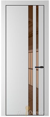 Дверь Profil Doors 20PA цвет Крем Вайт (RAL 120-02) стекло Зеркало Bronza цвет профиля Черный матовый RAL9005 Дверь Profil Doors 20PA цвет Крем Вайт (RAL 120-02) стекло Зеркало Bronza цвет профиля Черный матовый RAL9005
