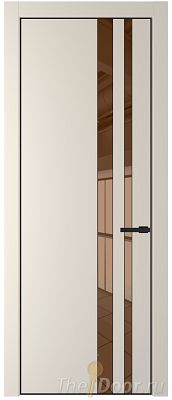 Дверь Profil Doors 20PA цвет Кремовая Магнолия (RAL 120-04) стекло Зеркало Bronza цвет профиля Черный матовый RAL9005 Дверь Profil Doors 20PA цвет Кремовая Магнолия (RAL 120-04) стекло Зеркало Bronza цвет профиля Черный матовый RAL9005