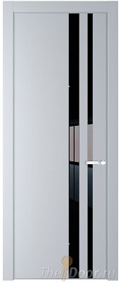 Дверь Profil Doors 20PA цвет Лайт Грей (RAL 870-01) стекло Lacobel Черный лак цвет профиля Серебро Дверь Profil Doors 20PA цвет Лайт Грей (RAL 870-01) стекло Lacobel Черный лак цвет профиля Серебро