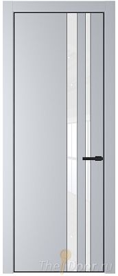 Дверь Profil Doors 20PA цвет Лайт Грей (RAL 870-01) стекло Lacobel лак Классик цвет профиля Черный матовый RAL9005 Дверь Profil Doors 20PA цвет Лайт Грей (RAL 870-01) стекло Lacobel лак Классик цвет профиля Черный матовый RAL9005