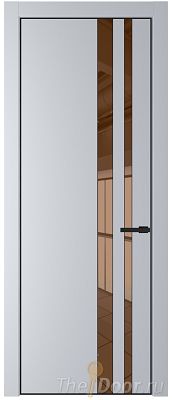 Дверь Profil Doors 20PA цвет Лайт Грей (RAL 870-01) стекло Зеркало Bronza цвет профиля Черный матовый RAL9005 Дверь Profil Doors 20PA цвет Лайт Грей (RAL 870-01) стекло Зеркало Bronza цвет профиля Черный матовый RAL9005