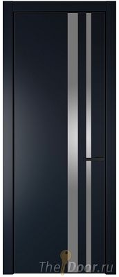 Дверь Profil Doors 20PA цвет Нэви Блу (RAL 7016) стекло Lacobel Серебро Матлак цвет профиля Черный матовый RAL9005 Дверь Profil Doors 20PA цвет Нэви Блу (RAL 7016) стекло Lacobel Серебро Матлак цвет профиля Черный матовый RAL9005