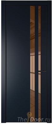 Дверь Profil Doors 20PA цвет Нэви Блу (RAL 7016) стекло Зеркало Bronza цвет профиля Черный матовый RAL9005 Дверь Profil Doors 20PA цвет Нэви Блу (RAL 7016) стекло Зеркало Bronza цвет профиля Черный матовый RAL9005