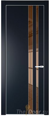 Дверь Profil Doors 20PA цвет Нэви Блу (RAL 7016) стекло Зеркало Bronza цвет профиля Серебро Дверь Profil Doors 20PA цвет Нэви Блу (RAL 7016) стекло Зеркало Bronza цвет профиля Серебро