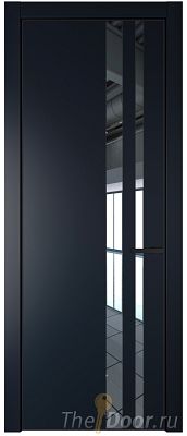 Дверь Profil Doors 20PA цвет Нэви Блу (RAL 7016) стекло Зеркало цвет профиля Черный матовый RAL9005 Дверь Profil Doors 20PA цвет Нэви Блу (RAL 7016) стекло Зеркало цвет профиля Черный матовый RAL9005