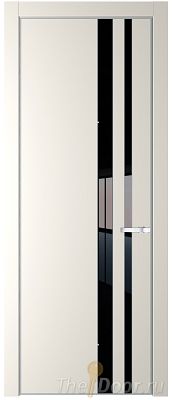 Дверь Profil Doors 20PA цвет Перламутр белый стекло Lacobel Черный лак цвет профиля Серебро Дверь Profil Doors 20PA цвет Перламутр белый стекло Lacobel Черный лак цвет профиля Серебро