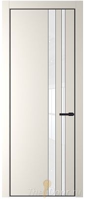 Дверь Profil Doors 20PA цвет Перламутр белый стекло Lacobel лак Классик цвет профиля Черный матовый RAL9005 Дверь Profil Doors 20PA цвет Перламутр белый стекло Lacobel лак Классик цвет профиля Черный матовый RAL9005