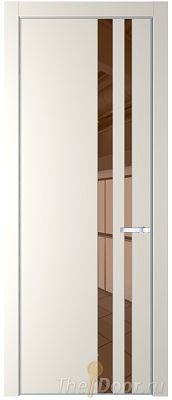 Дверь Profil Doors 20PA цвет Перламутр белый стекло Зеркало Bronza цвет профиля Серебро Дверь Profil Doors 20PA цвет Перламутр белый стекло Зеркало Bronza цвет профиля Серебро
