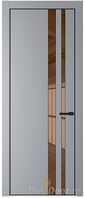 Дверь Profil Doors 20PA цвет Смоки (RAL 870-02) стекло Зеркало Bronza цвет профиля Черный матовый RAL9005 Дверь Profil Doors 20PA цвет Смоки (RAL 870-02) стекло Зеркало Bronza цвет профиля Черный матовый RAL9005